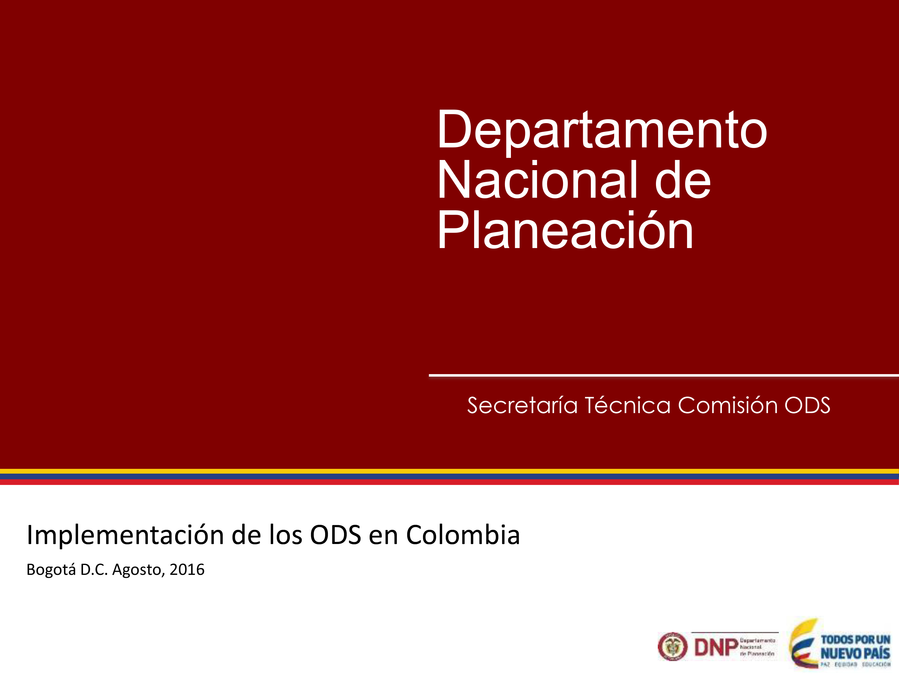 Implementación de los ODS en Colombia