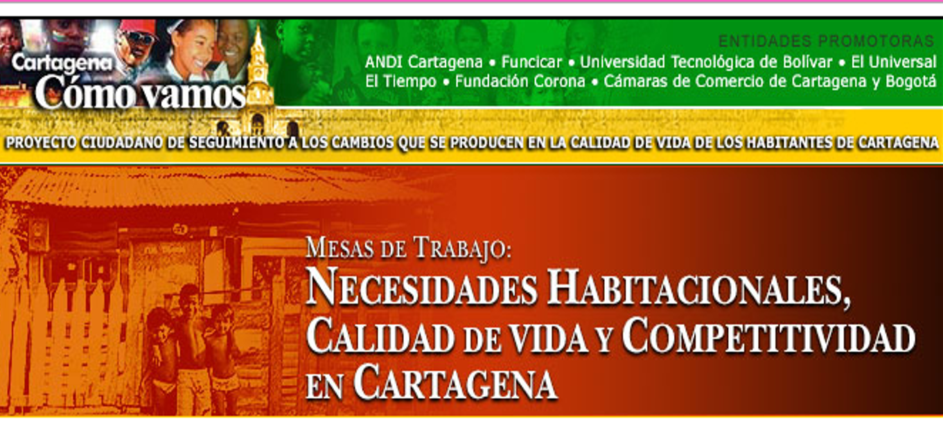 Necesidades habitacionales, calidad de vida y competitividad en Cartagena