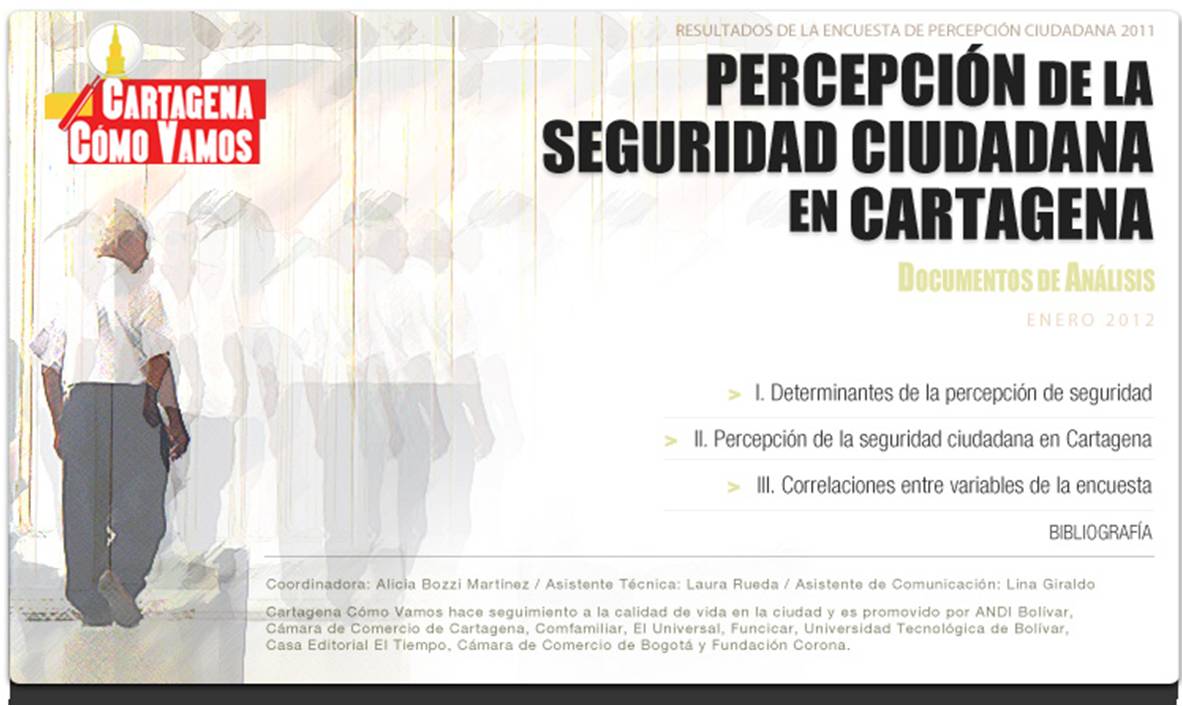Percepción de la seguridad ciudadana en Cartagena 
