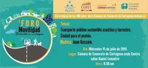 Foro Movilidad Sostenible en Cartagena