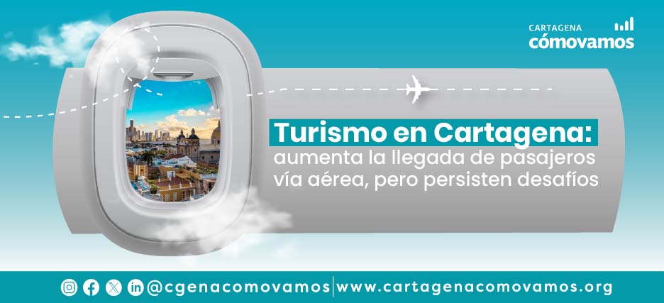 Turismo en Cartagena: aumenta la llegada de pasajeros vía aérea, pero persisten desafíos