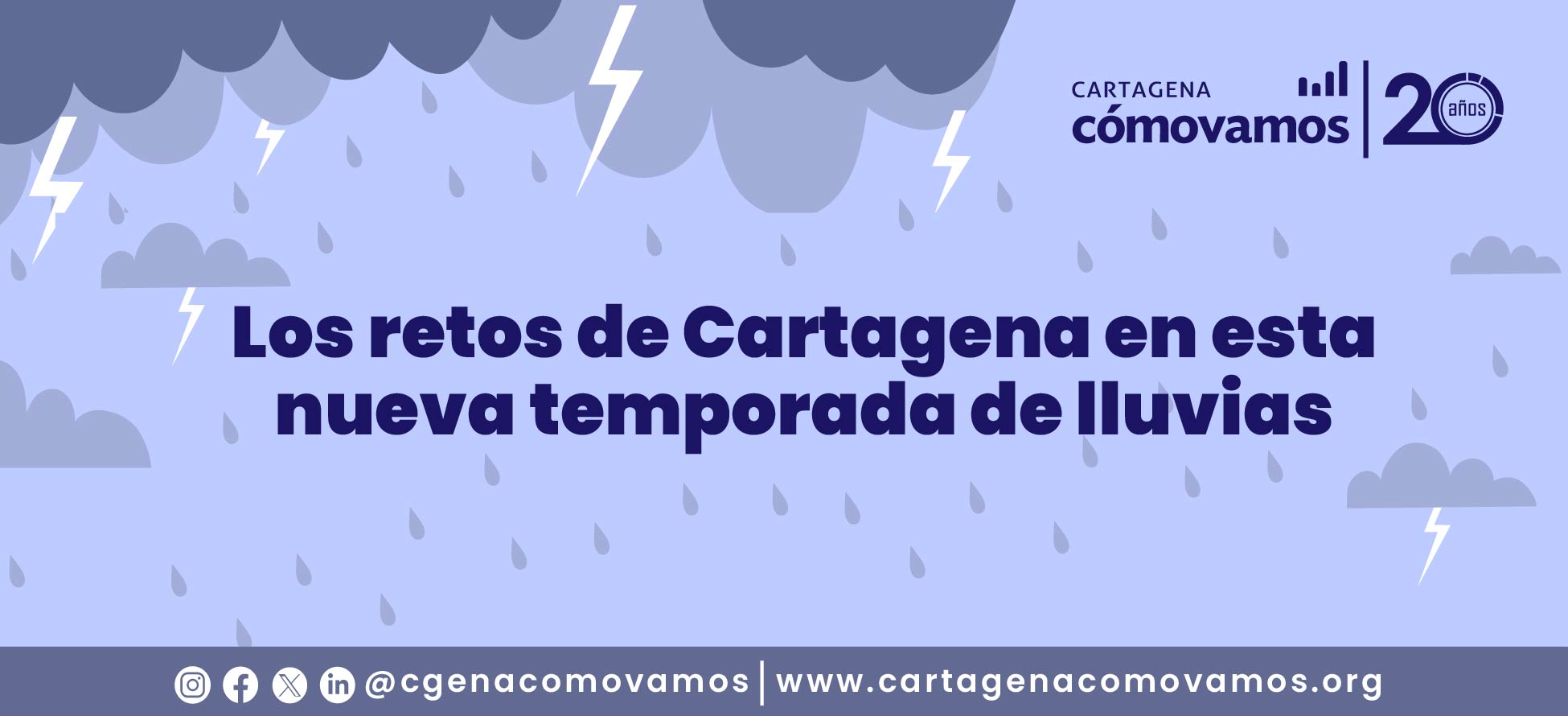 Retos de Cartagena en esta temporada de lluvias (junio 2025)